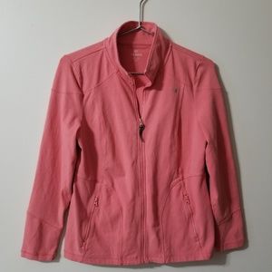 TALBOTS - jogger zip front jogger jacket front pockets